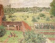 Camille Pissarro The Woman on the side of Wall Germany oil painting artist